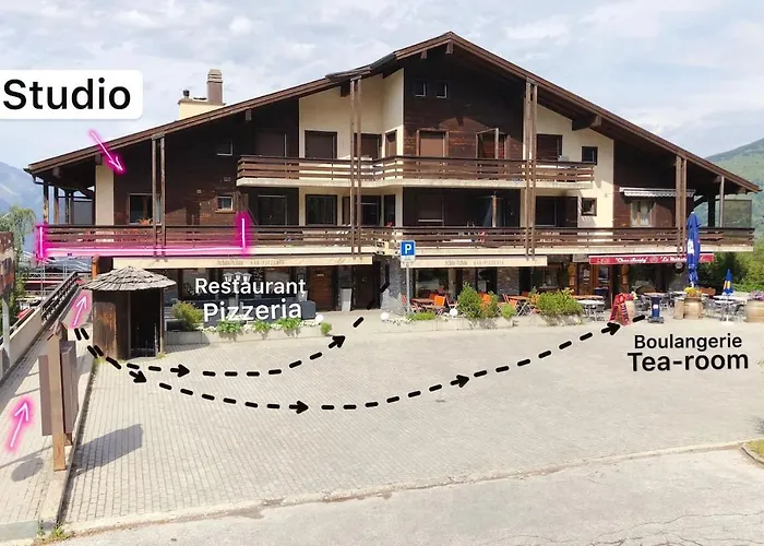 Studio, 2 Adultes , Centre De Appartement Nendaz