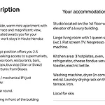 Apartamento Studio, 2 Adultes , Centre De *